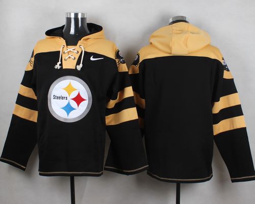 Nike Steelers Blank Black Player Pullover NFL Hoodie - Click Image to Close